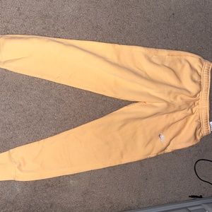Orange Nike Sweatpants